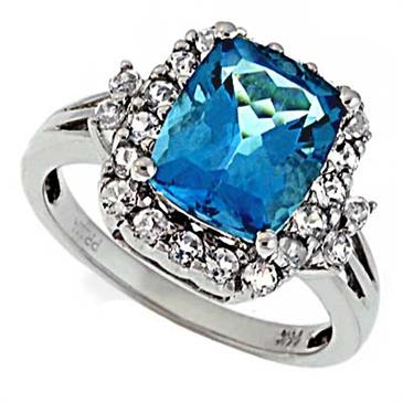 Prima Blue And White Topaz Ring Prima Blue And White Topaz Ring