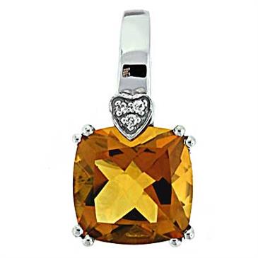Prima Citrine & Diamond Pendant Prima Citrine & Diamond Pendant