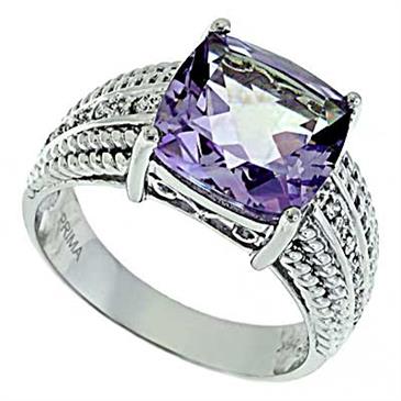 Prima Diamnd And Pink Amethyst Ring Prima Diamnd And Pink Amethyst Ring