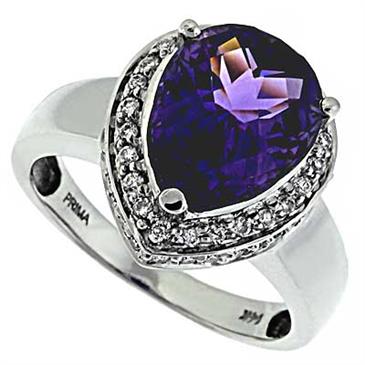 Prima Diamond And Amethyst Ring Prima Diamond And Amethyst Ring