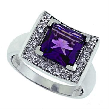 Prima Diamond And Amethyst Ring Prima Diamond And Amethyst Ring