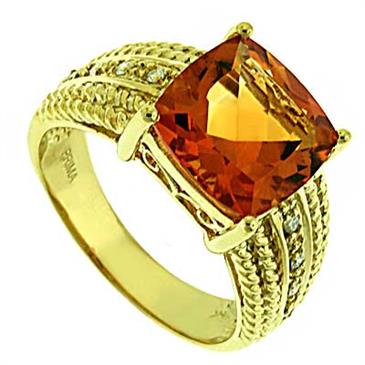 Prima Diamond And Citrine Ring Prima Diamond And Citrine Ring