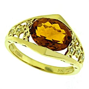 Prima Diamond And Citrine Ring Prima Diamond And Citrine Ring