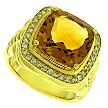 Prima Diamond And Citrine Ring Prima Diamond And Citrine Ring
