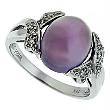 Prima Diamond And Lavender Chalcedony Ring Prima Diamond And Lavender Chalcedony Ring