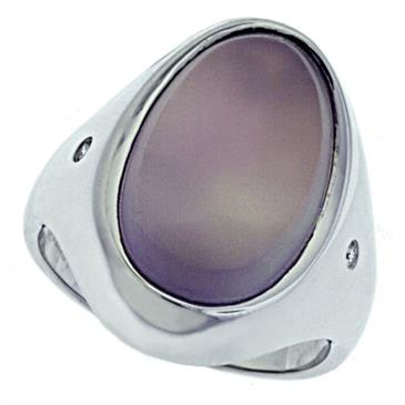 Prima Diamond And Lavender Chalcedony Ring Prima Diamond And Lavender Chalcedony Ring