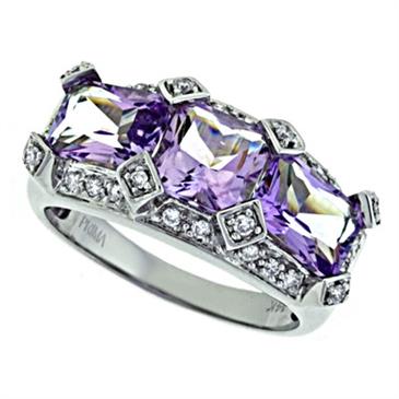 Prima Diamond And Pink Amethyst Ring Prima Diamond And Pink Amethyst Ring