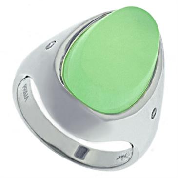 Prima Diamond And Prehenite Ring Prima Diamond And Prehenite Ring