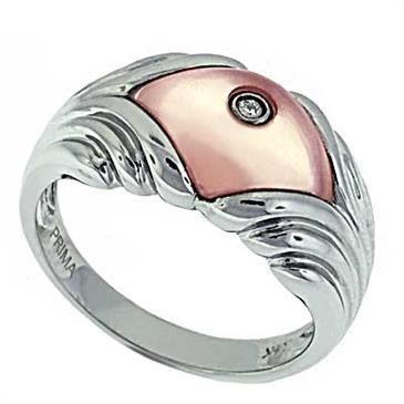 Prima Diamond And Rose Quartz Ring Prima Diamond And Rose Quartz Ring