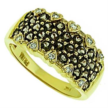 Prima Diamond And Smokey Quartz Ring Prima Diamond And Smokey Quartz Ring