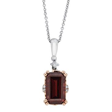 Prima 14k Two Tone Gemstone Pendant Prima 14k Two Tone Gemstone Pendant