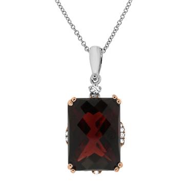 Prima 14k Two Tone Gemstone Pendant Prima 14k Two Tone Gemstone Pendant