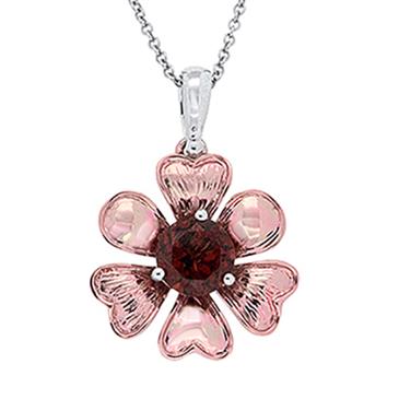 Prima 14k White Gemstone Pendant Prima 14k White Gemstone Pendant
