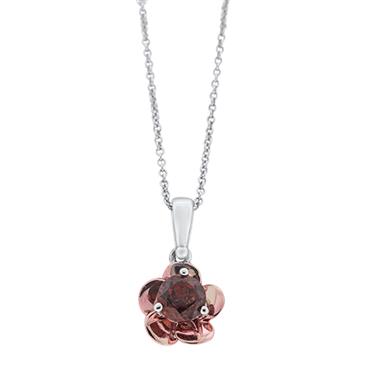 Prima 14k White Gemstone Pendant Prima 14k White Gemstone Pendant