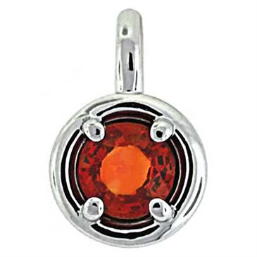Prima 14k White Gemstone Pendant Prima 14k White Gemstone Pendant