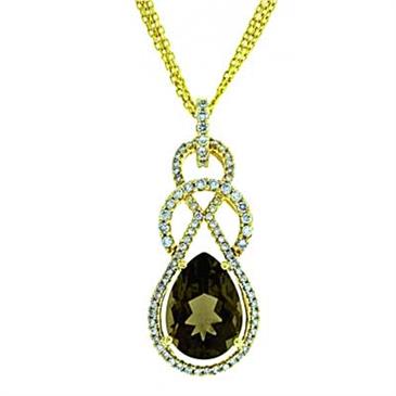 Prima 14k Yellow Gemstone Pendant Prima 14k Yellow Gemstone Pendant