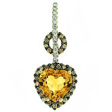 Prima 14k Yellow Gemstone Pendant Prima 14k Yellow Gemstone Pendant