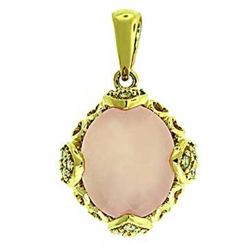 Prima 14k Yellow Gemstone Pendant Prima 14k Yellow Gemstone Pendant