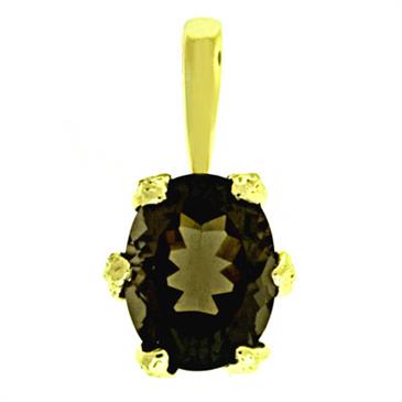Prima 14k Yellow Gemstone Pendant Prima 14k Yellow Gemstone Pendant