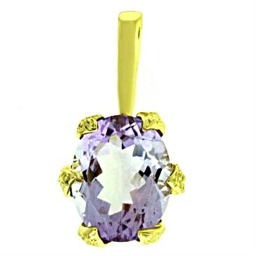Prima 14k Yellow Gemstone Pendant Prima 14k Yellow Gemstone Pendant