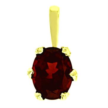 Prima 14k Yellow Gemstone Pendant Prima 14k Yellow Gemstone Pendant