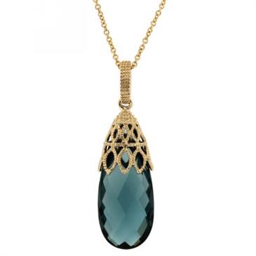 Prima 14k Yellow Gold Gemstone Pendant Prima 14k Yellow Gold Gemstone Pendant