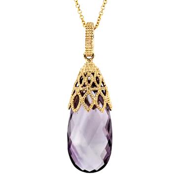 Prima 14k Yellow Gold Gemstone Pendant Prima 14k Yellow Gold Gemstone Pendant