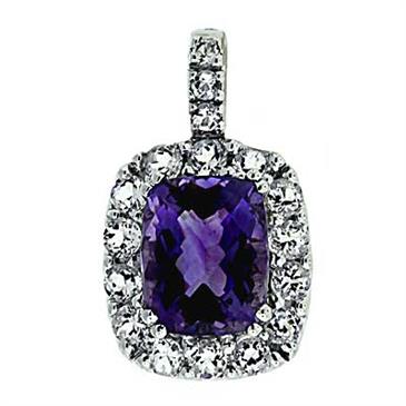 Prima Amethyst & White Topaz Pendant Prima Amethyst & White Topaz Pendant