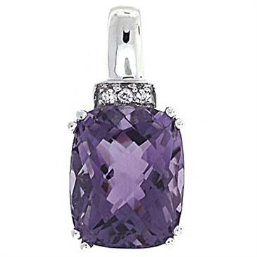 Prima Amethyst & Diamond Pendant Prima Amethyst & Diamond Pendant