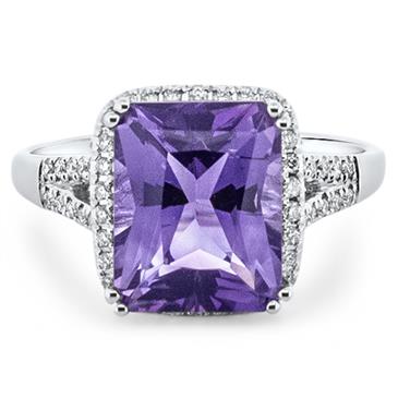 Prima Amethyst & Diamond Ring Prima Amethyst & Diamond Ring