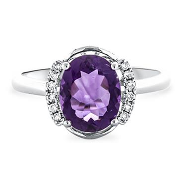 Prima Amethyst & Diamond Ring Prima Amethyst & Diamond Ring