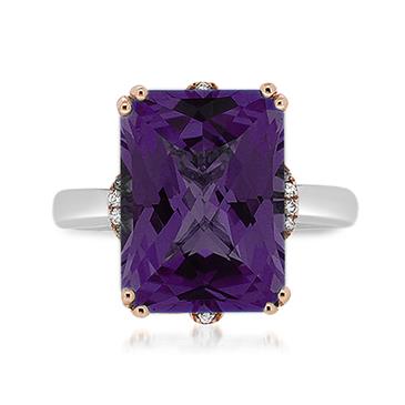 Prima Amethyst & Diamond Ring Prima Amethyst & Diamond Ring