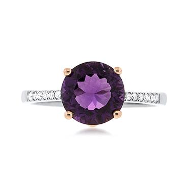 Prima Amethyst & Diamond Ring Prima Amethyst & Diamond Ring