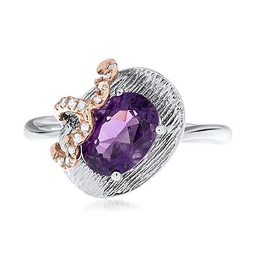 Prima Amethyst & Diamond Ring Prima Amethyst & Diamond Ring
