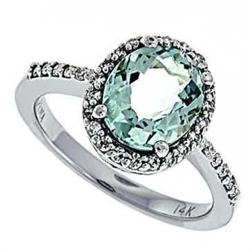 Prima Aquamarine & Diamond Ring Prima Aquamarine & Diamond Ring