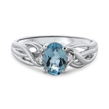 Prima Aquamarine & Diamond Ring Prima Aquamarine & Diamond Ring