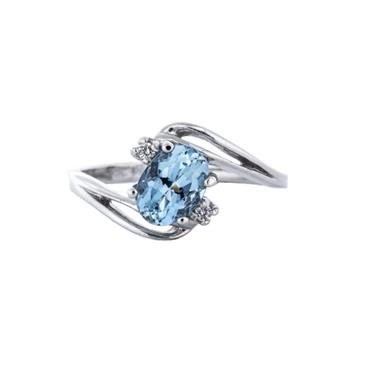 Prima Aquamarine & Diamond Ring Prima Aquamarine & Diamond Ring