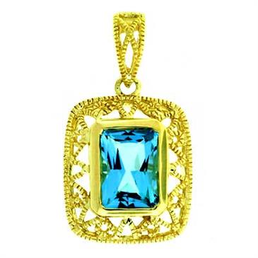 Prima Blue Topaz Pendant Prima Blue Topaz Pendant