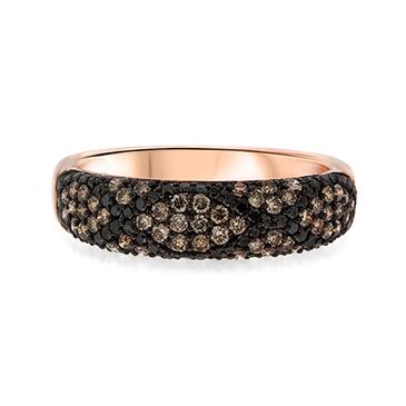 Prima Brown & Black Diamond Ring Prima Brown & Black Diamond Ring
