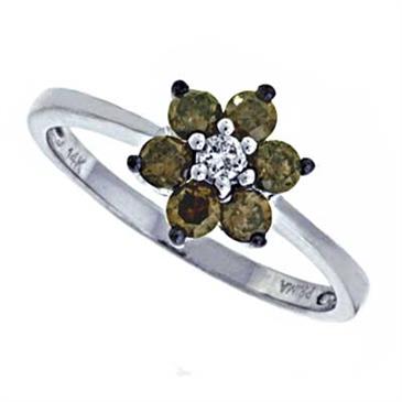 Prima Brown & White Diamond Ring Prima Brown & White Diamond Ring