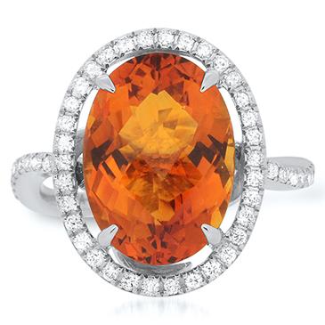 Prima Citrine & Diamond Ring Prima Citrine & Diamond Ring