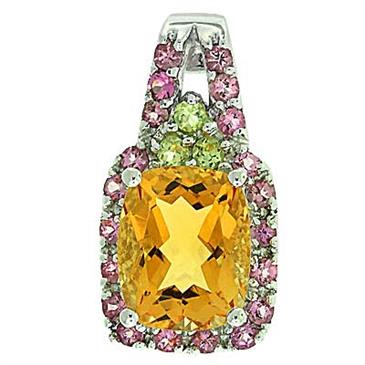 Prima Citrine, Peridot & Tourmaline Pendant Prima Citrine, Peridot & Tourmaline Pendant