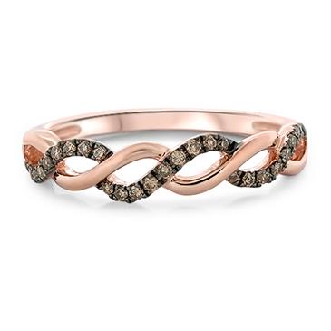 Prima Diamond & Brown Diamond Swirl Band Prima Diamond & Brown Diamond Swirl Band