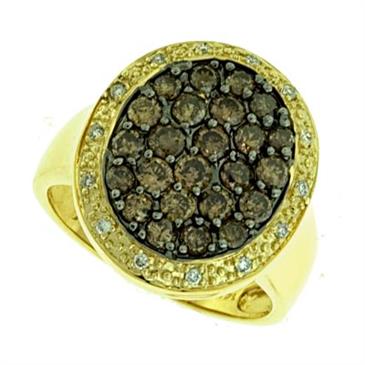 Prima Diamond & Brown Diamond Ring Prima Diamond & Brown Diamond Ring