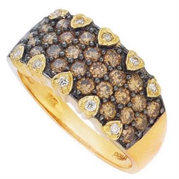 Prima Diamond & Brown Diamond Ring Prima Diamond & Brown Diamond Ring