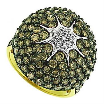 Prima Diamond & Brown Diamond Ring Prima Diamond & Brown Diamond Ring