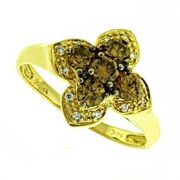 Prima Diamond & Brown Diamond Ring Prima Diamond & Brown Diamond Ring