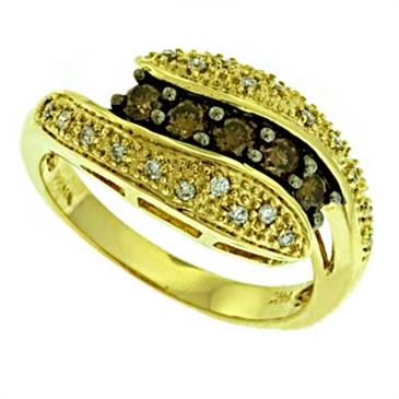 Prima Diamond & Brown Diamond Ring Prima Diamond & Brown Diamond Ring