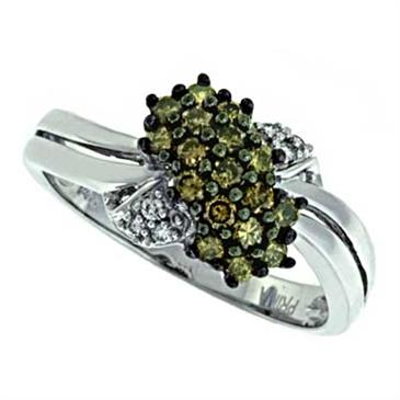 Prima Diamond & Brown Diamond Ring Prima Diamond & Brown Diamond Ring