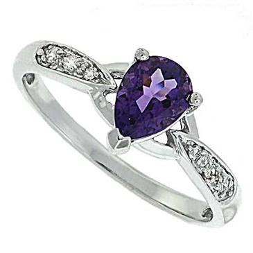 Prima Diamond And Amethyst Ring Prima Diamond And Amethyst Ring